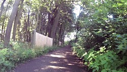 foto van de route Světlá nad Sázavou – fietstocht door de stad en op een fietspad