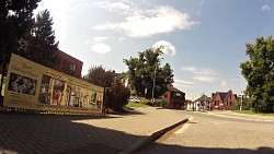 foto van de route Světlá nad Sázavou – fietstocht door de stad en op een fietspad