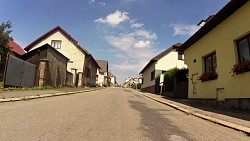 foto van de route Světlá nad Sázavou – fietstocht door de stad en op een fietspad