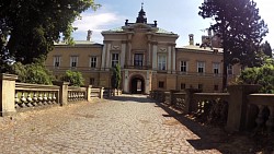 foto van de route Světlá nad Sázavou – fietstocht door de stad en op een fietspad