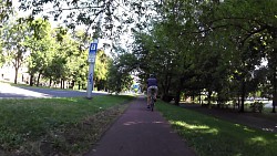 Фото с дорожки Градец Кралове - безопасный веломаршрут по городу от главного вокзала к городскому лесу